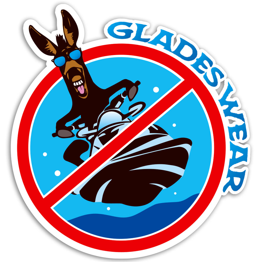 No Jackasses Jetski Decal